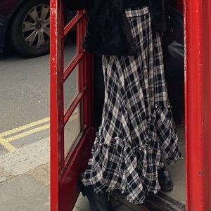 Zara plaid skirt